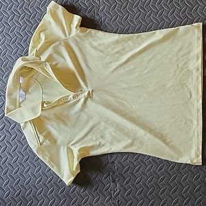 Callaway, S, light yellow shirt